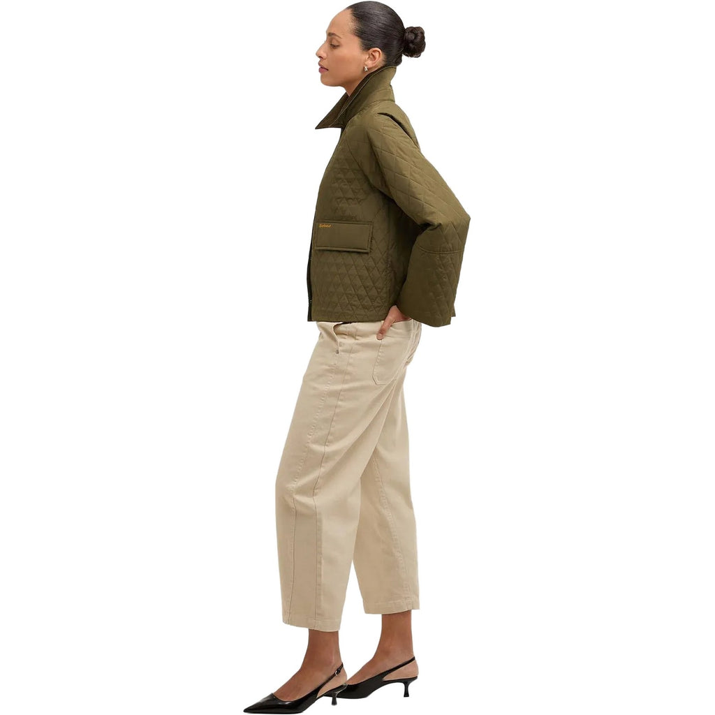 Giacche Donna Barbour - Kirby Quilted Jacket - Verde-Gianni Foti