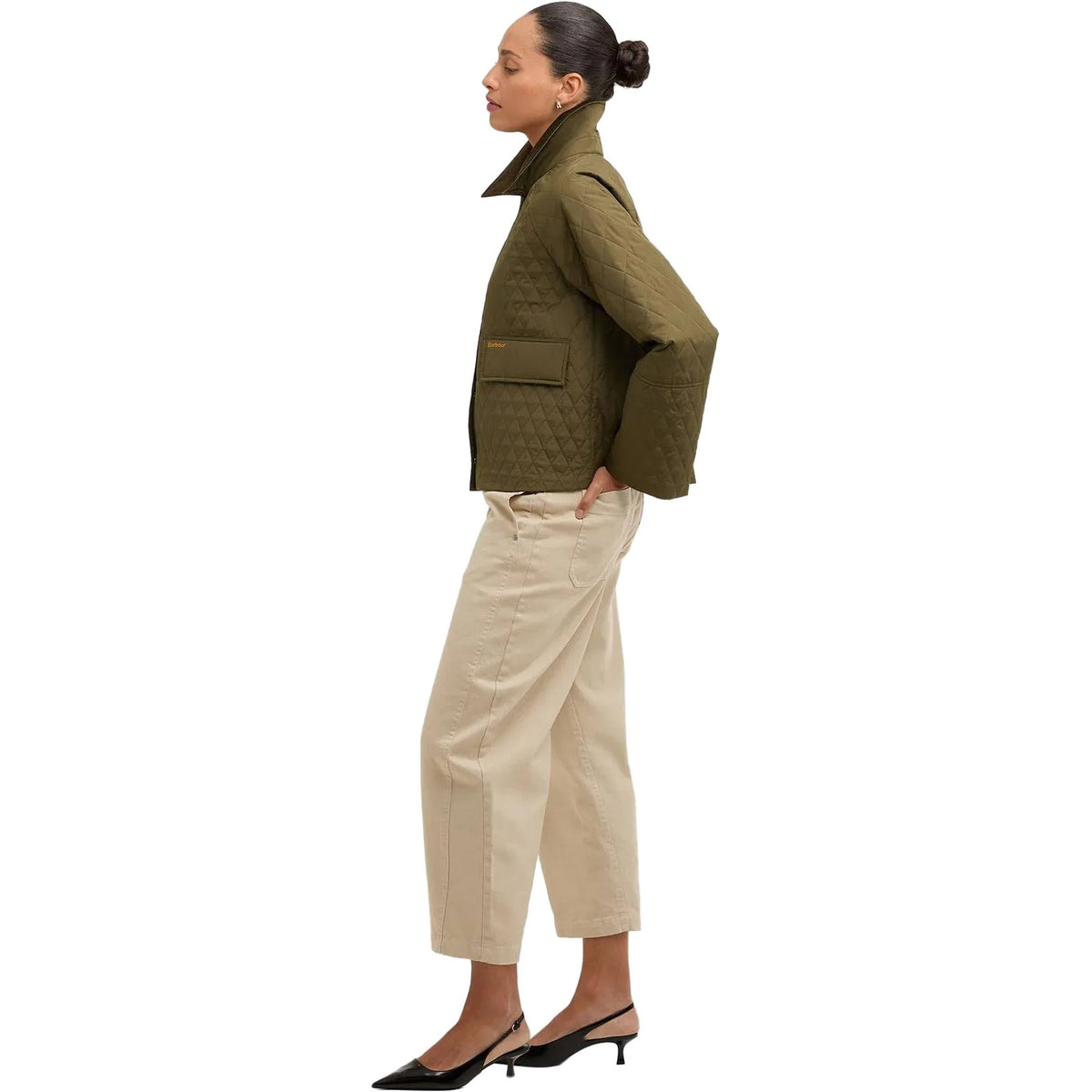 Giacche Donna Barbour - Kirby Quilted Jacket - Verde-Gianni Foti