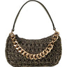 Borse a tracolla Donna Twinset - Tracolla Liliane Piccola Effetto Crochet C/Catena - Nero