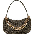 Borse a tracolla Donna Twinset - Tracolla Liliane Piccola Effetto Crochet C/Catena - Nero