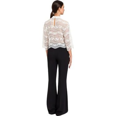 Bluse e camicie Donna Twinset - Blusa Manica 3/4 In Macrame - Bianco di Twinset su Gianni Foti
