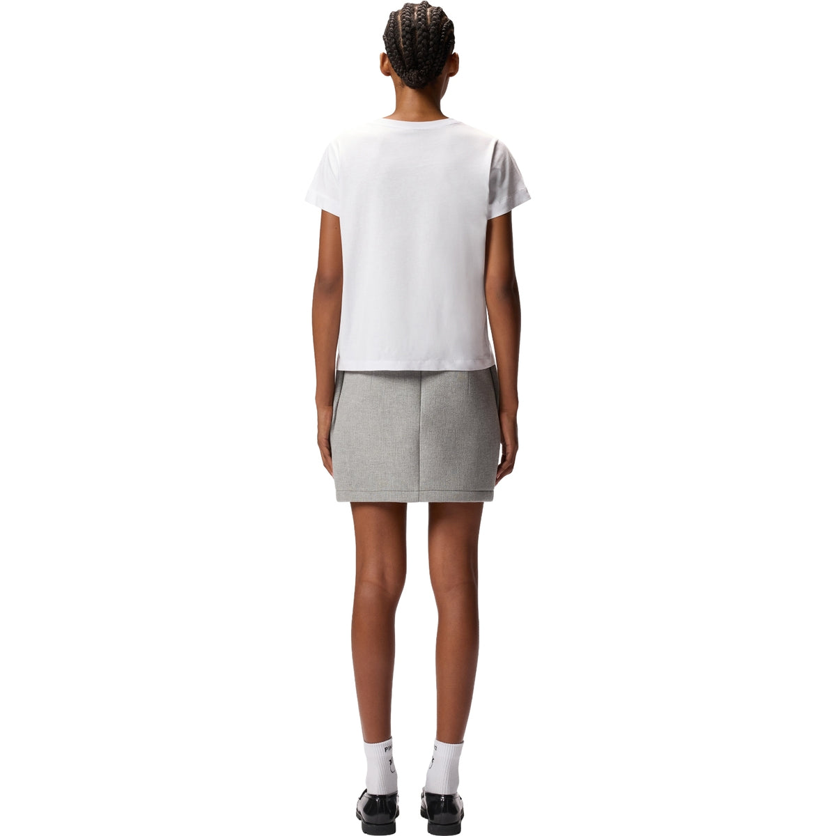 T-shirt Donna Pinko - Basico T-Shirt Jersey Logo Pin - Bianco