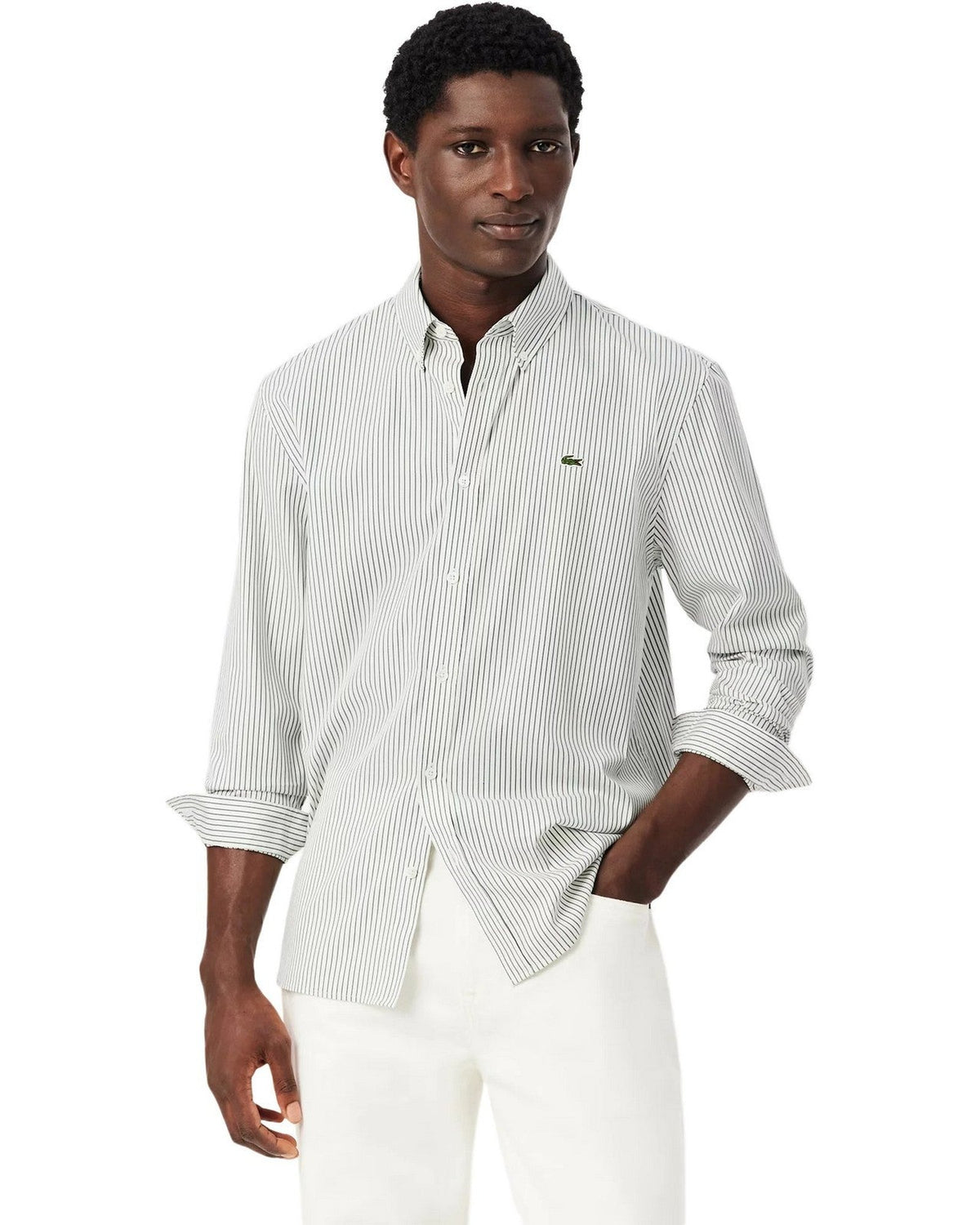 Camicie casual Uomo Lacoste - Camicia - Bianco
