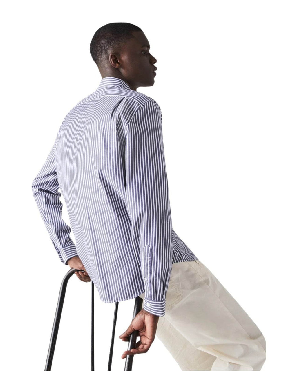 Camicie casual Uomo Lacoste - Camicia Maniche Lunghe - Blu/Bianco