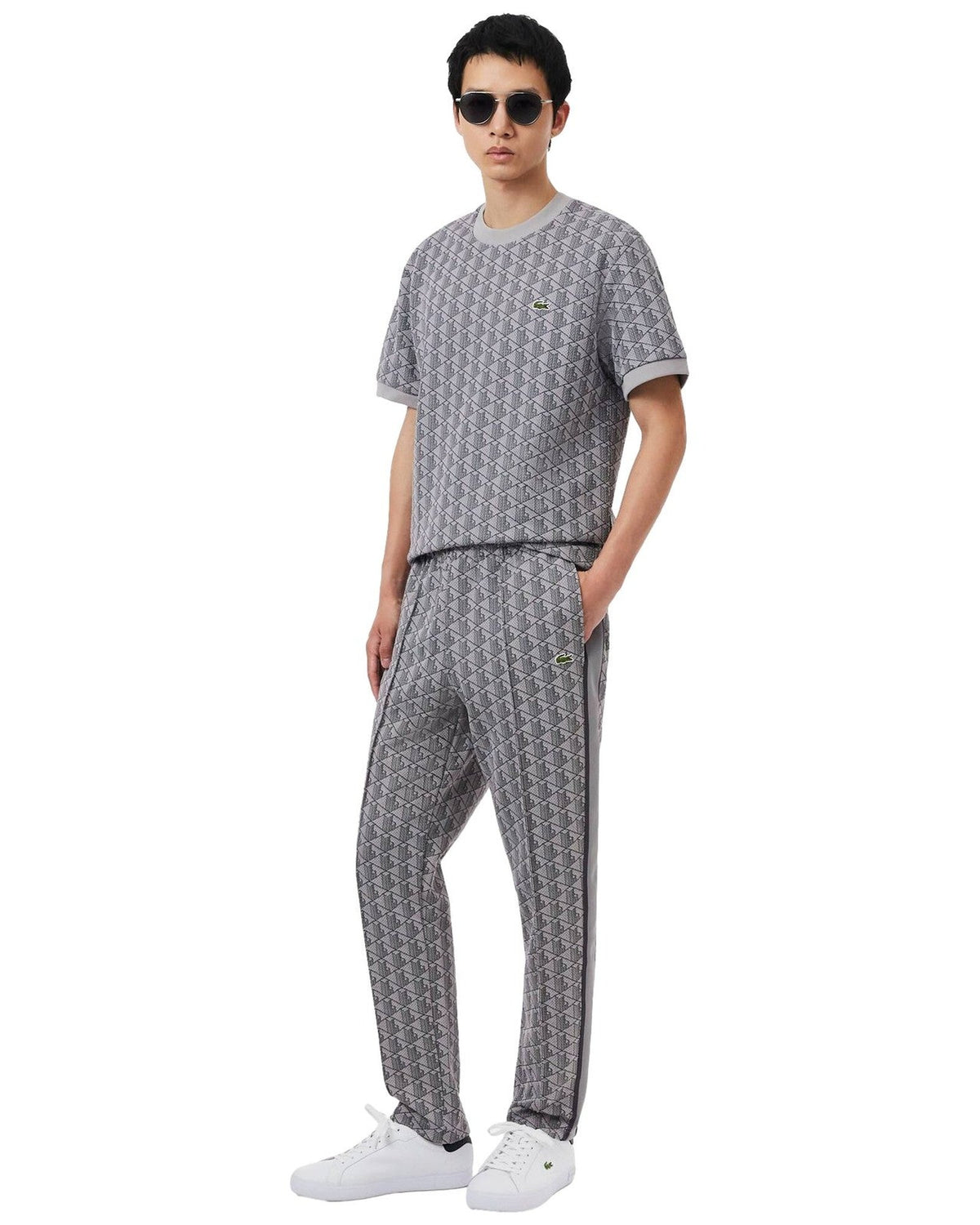 Pantaloni Uomo Lacoste - Pantalone Tuta XH1440 - Grigio