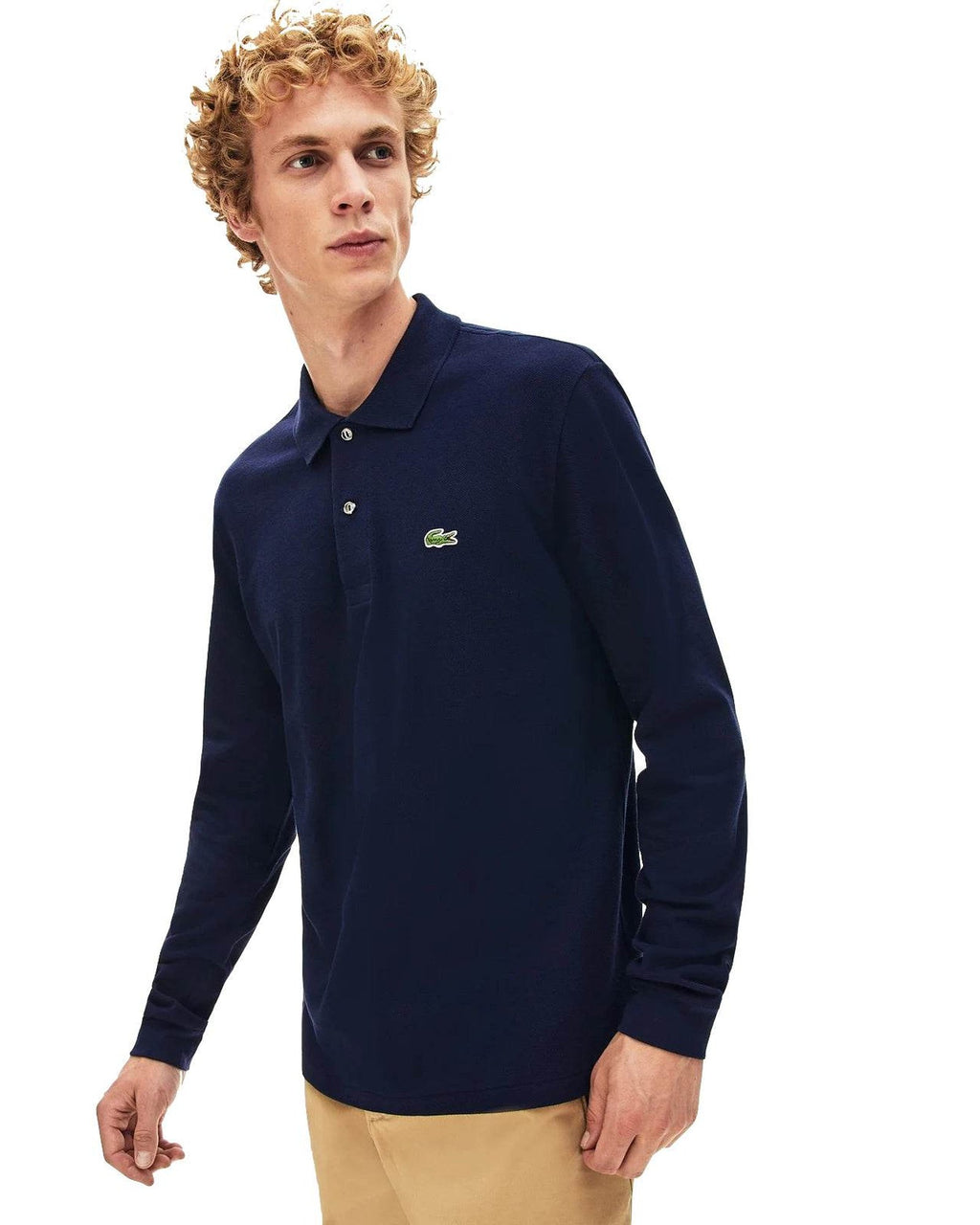 Polo Uomo Lacoste - Polo Basic Manica Lunga - Blu-Gianni Foti