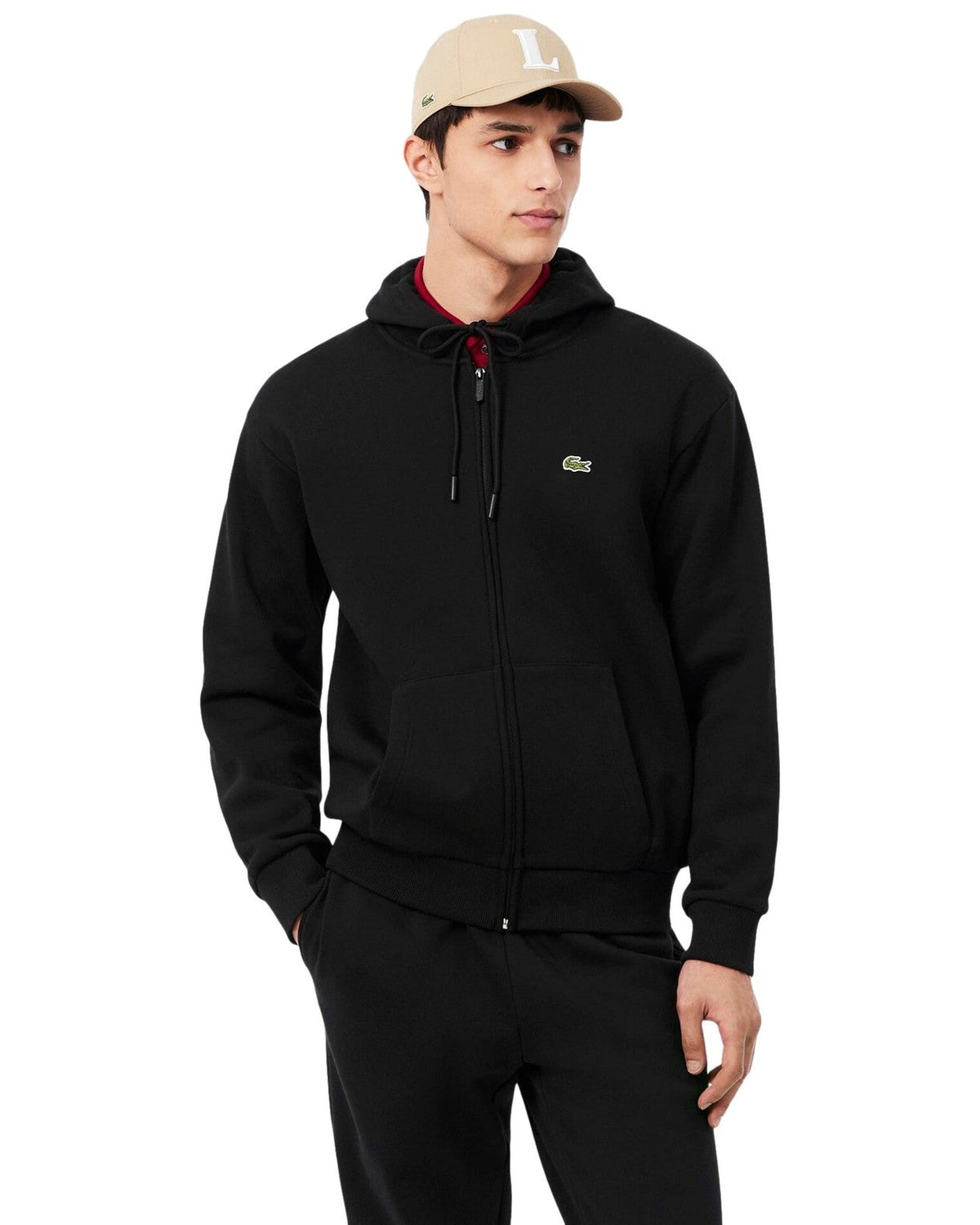 Felpe con cappuccio Uomo Lacoste - Sweatshirt SH8864 - Nero