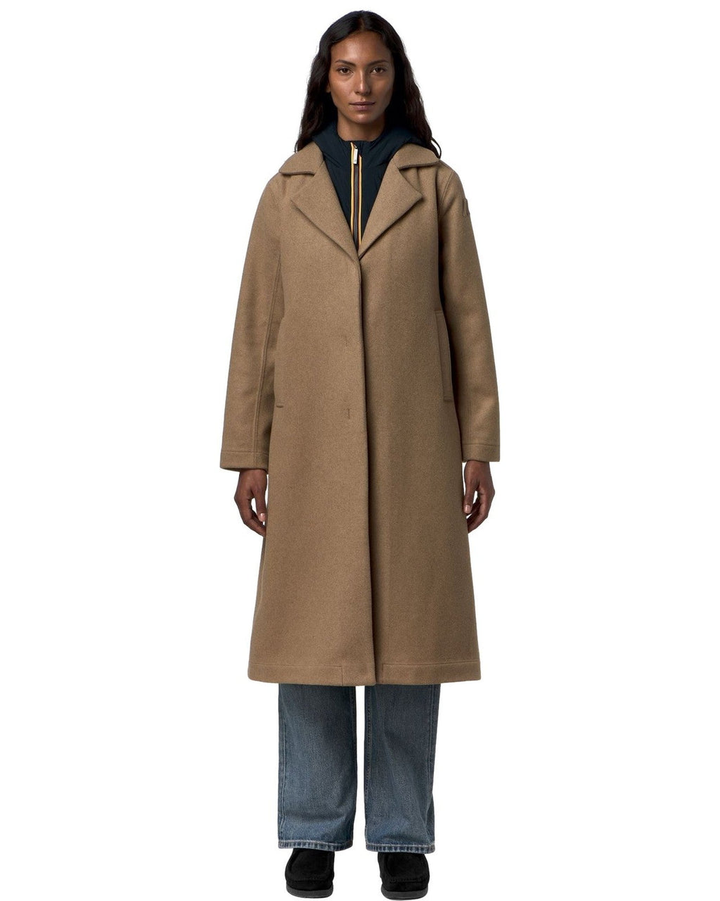 Cappotti Donna K-Way - Lana Wool Nylon - Beige