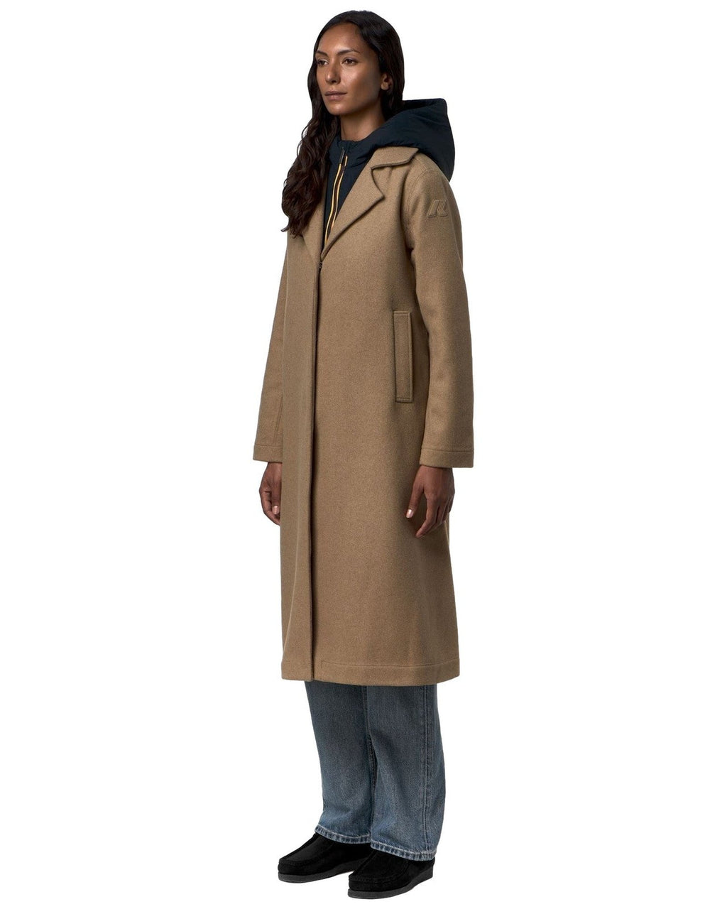 Cappotti Donna K-Way - Lana Wool Nylon - Beige