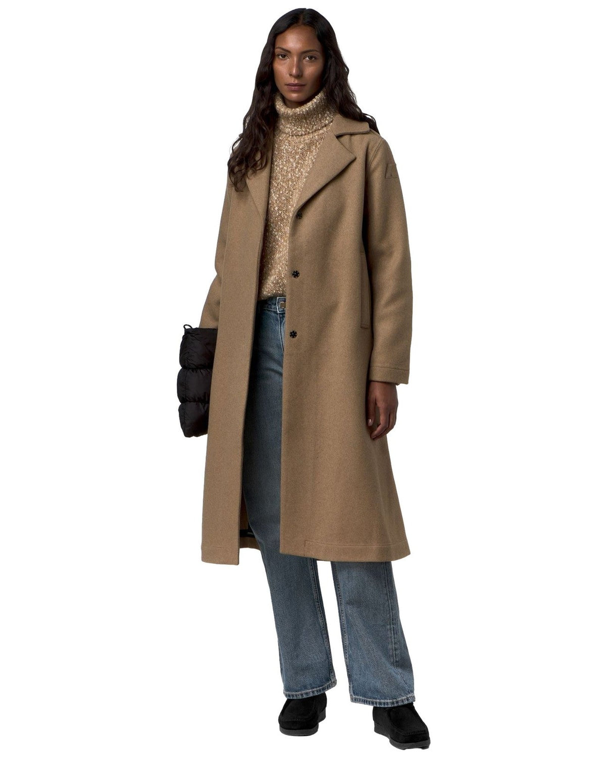 Cappotti Donna K-Way - Lana Wool Nylon - Beige