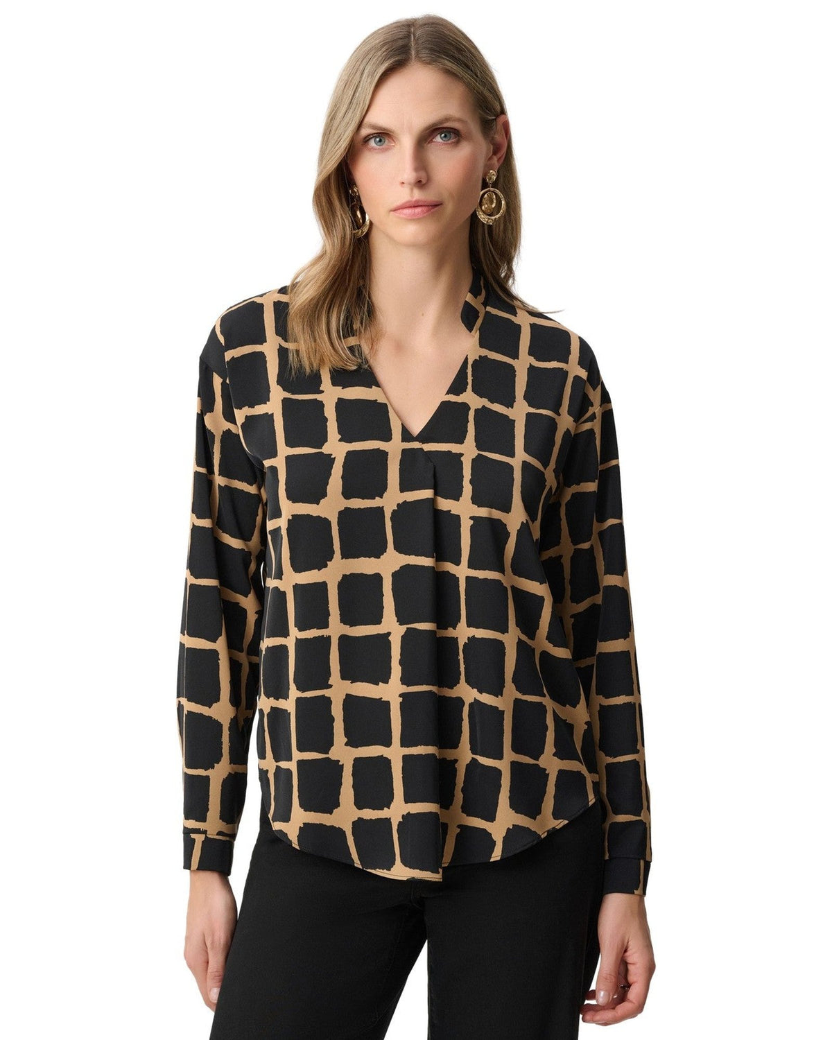 Bluse e camicie Donna Joseph Ribkoff - Lds Top - Nero/Cammello