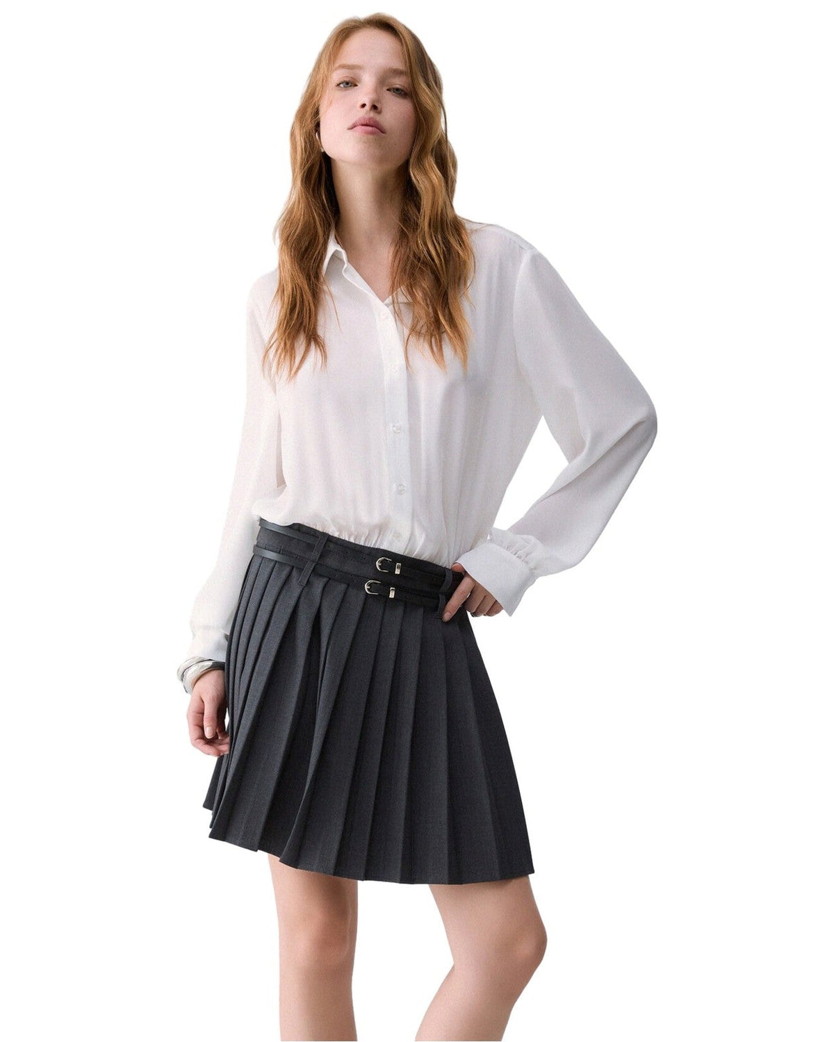 Vestiti casual Donna Liu Jo - Abito Corto Bimateriale - Grigio