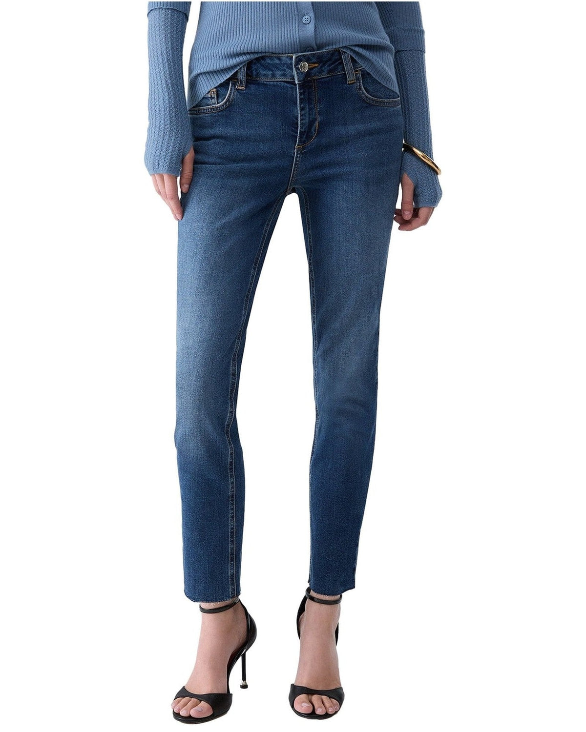 Jeans Donna Liu Jo - B.Up Ideal Reg.W. - Blu