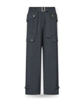 Pantaloni Donna Liu Jo - Cargo Pant Flanella - Grigio