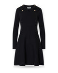 Vestiti casual Donna Liu Jo - Ecs Abito Maglia Fit&Flair - Nero