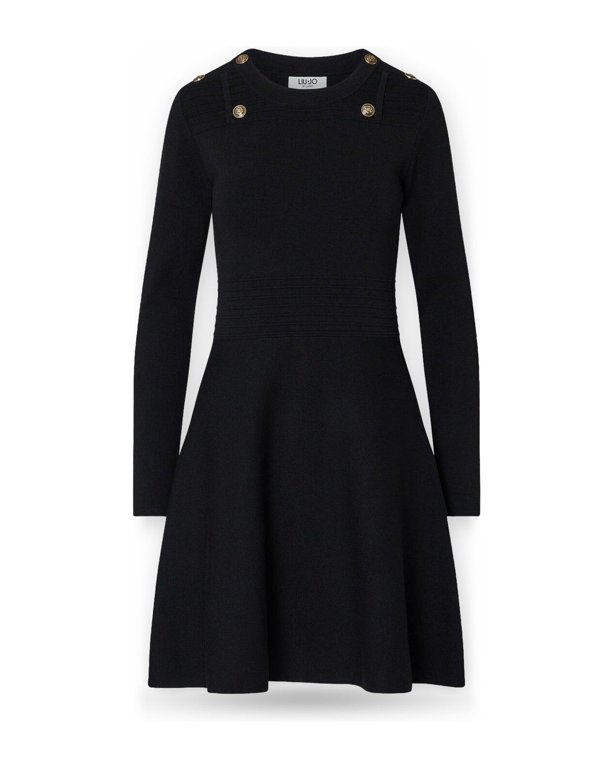 Vestiti casual Donna Liu Jo - Ecs Abito Maglia Fit&Flair - Nero