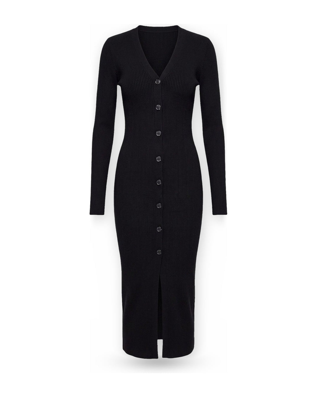 Vestiti casual Donna Liu Jo - Ecs Abito Maglia Long Fit - Nero