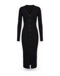 Vestiti casual Donna Liu Jo - Ecs Abito Maglia Long Fit - Nero