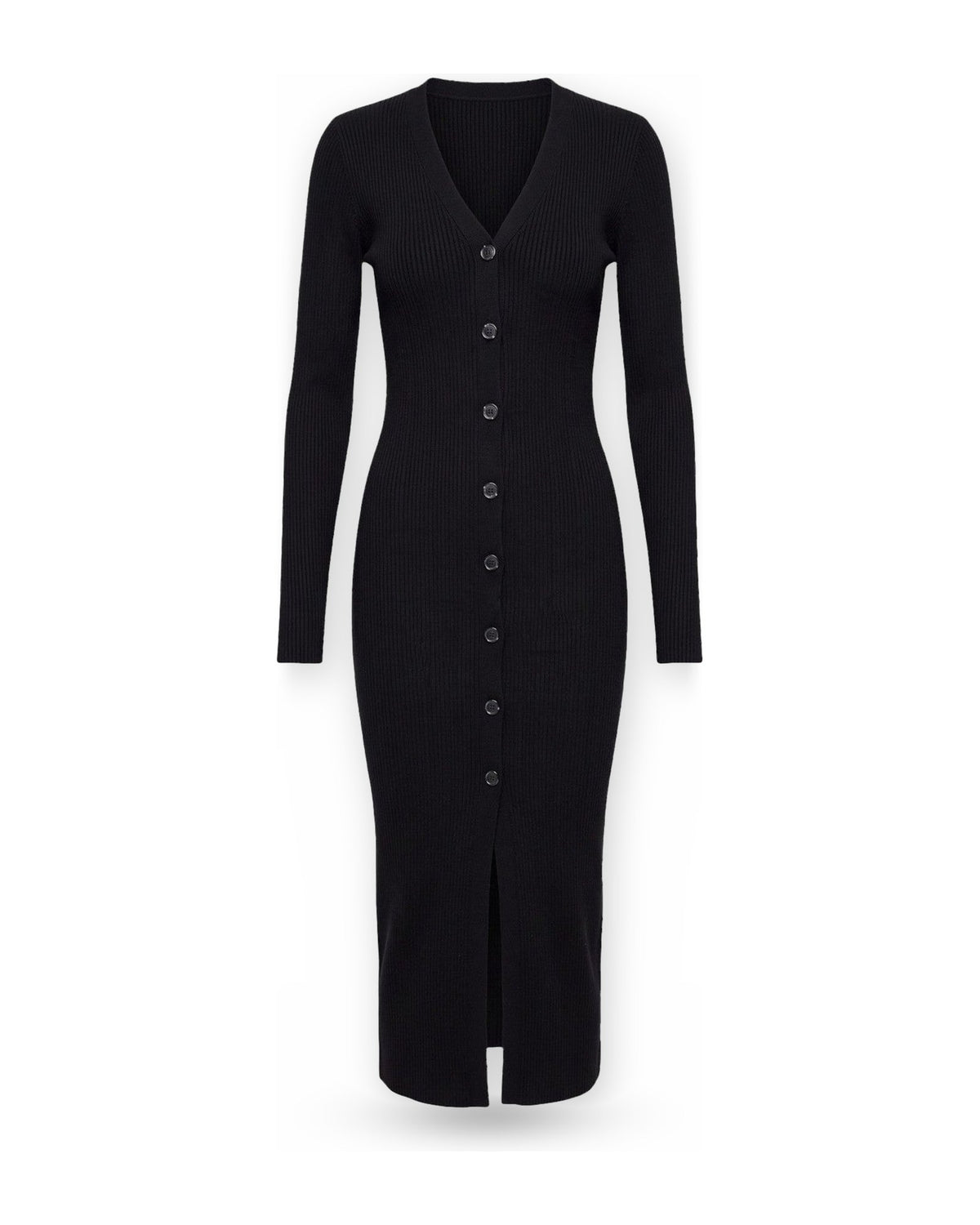 Vestiti casual Donna Liu Jo - Ecs Abito Maglia Long Fit - Nero