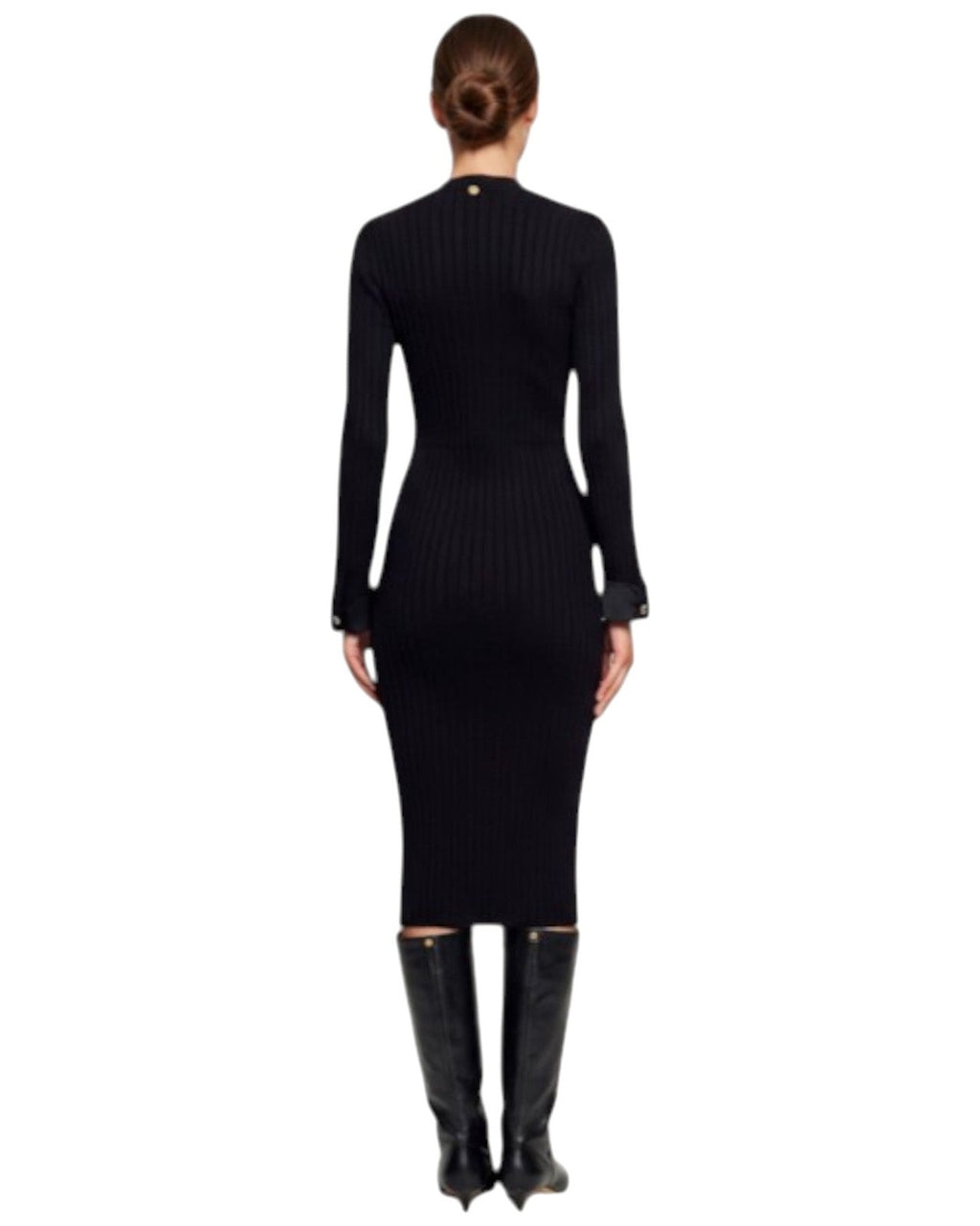 Vestiti casual Donna Liu Jo - Ecs Abito Maglia Long Fit - Nero