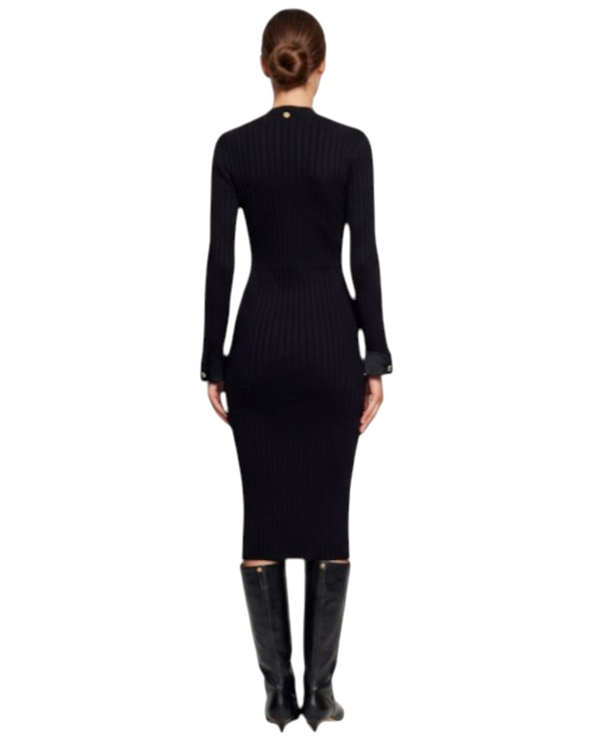 Vestiti casual Donna Liu Jo - Ecs Abito Maglia Long Fit - Nero