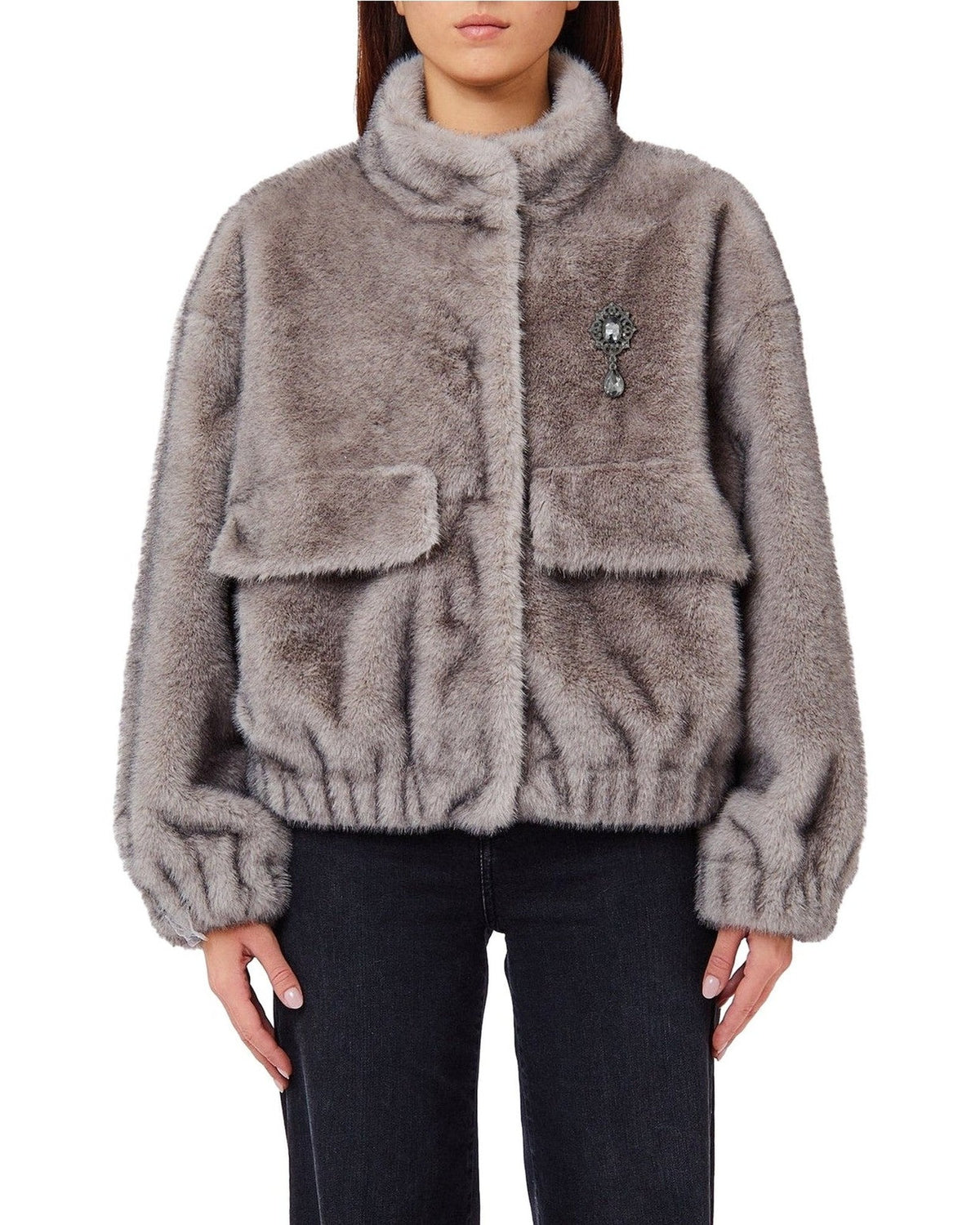 Giacconi Donna Liu Jo - Giaccone WF6215 - Grigio