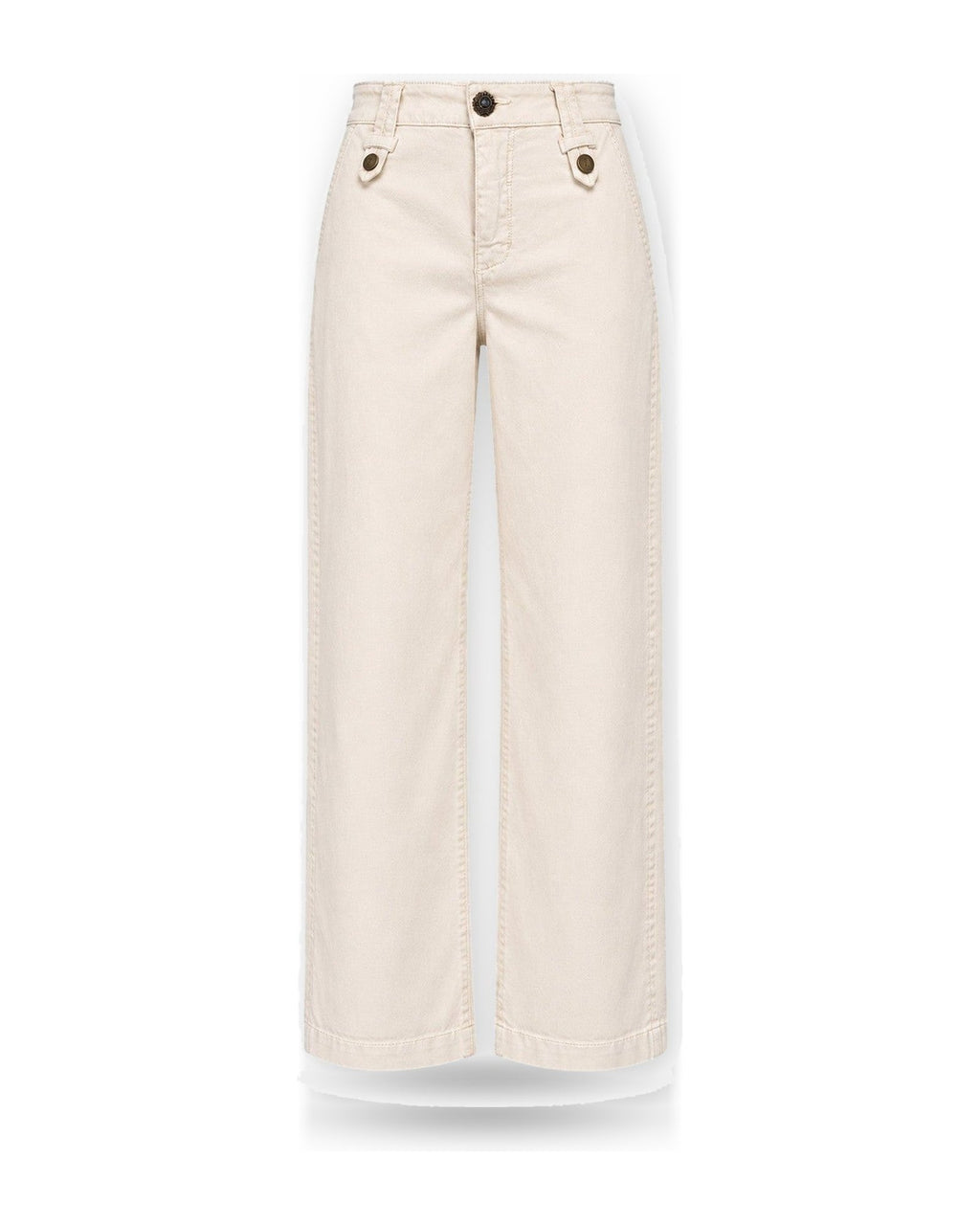 Pantaloni Donna Liu Jo - M.W. Flare Cropped - Panna