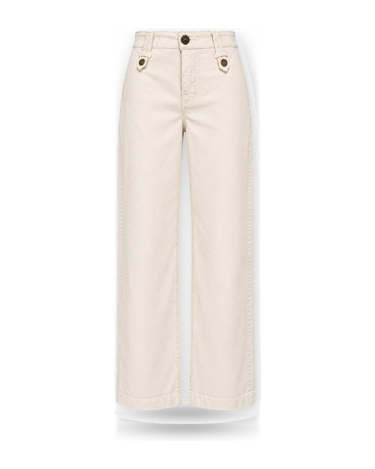 Pantaloni Donna Liu Jo - M.W. Flare Cropped - Panna