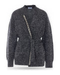 Cardigan Donna Liu Jo - Maglia Aperta M/L Passamaneria - Nero