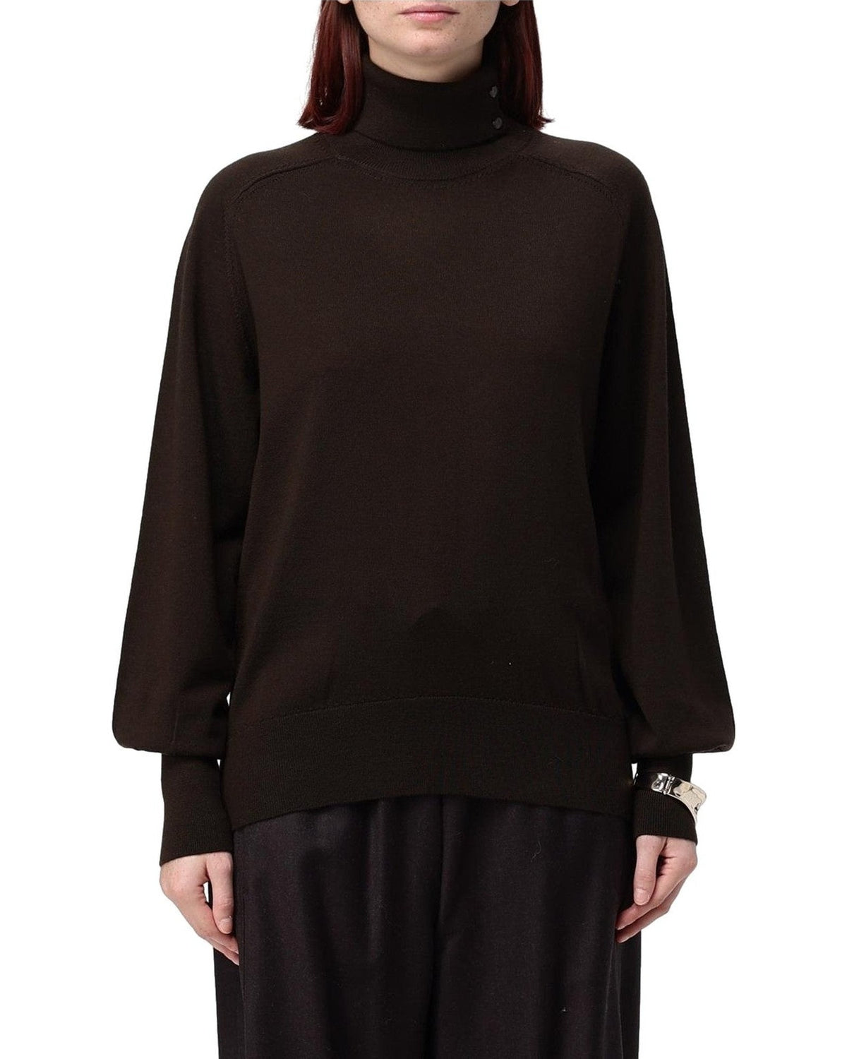 Maglie Donna Liu Jo - Maglia Chiusa M/L C/Bracciale - Marrone