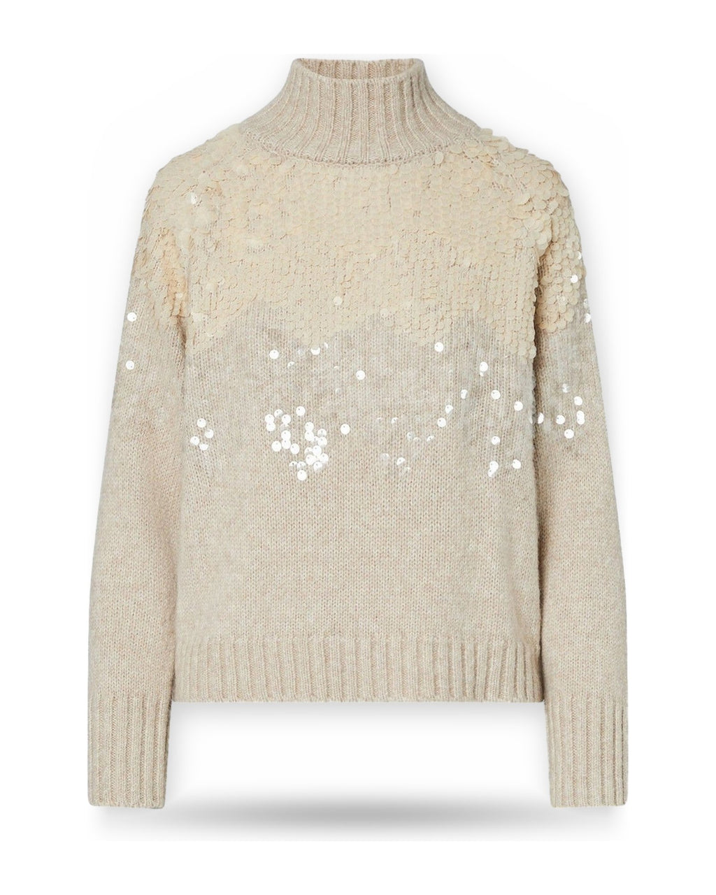 Maglie Donna Liu Jo - Maglia Chiusa M/L Ricamo Paill - Oro