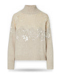 Maglie Donna Liu Jo - Maglia Chiusa M/L Ricamo Paill - Oro