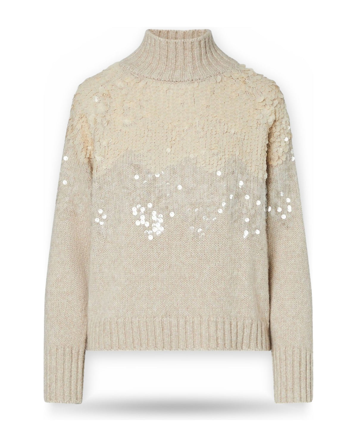 Maglie Donna Liu Jo - Maglia Chiusa M/L Ricamo Paill - Oro