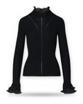 Maglie Donna Liu Jo - Maglia Chiusa M/L Rouches Tess CF6043 - Nero