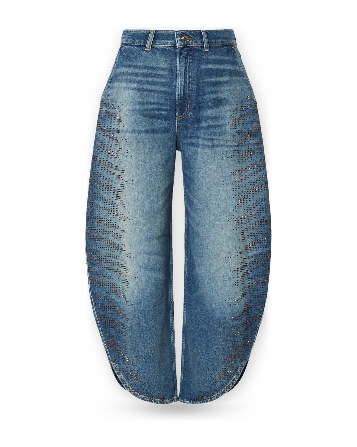 Jeans Donna Liu Jo - Pant.Balloon Splits H.W. - Blu