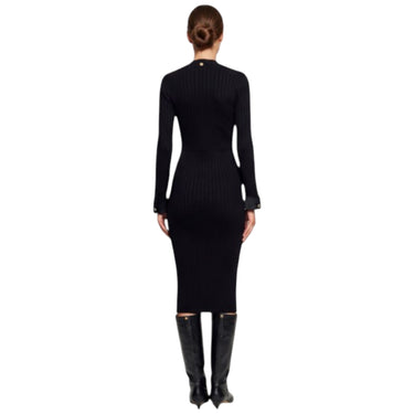 Vestiti casual Donna Liu Jo - Ecs Abito Maglia Long Fit - Nero