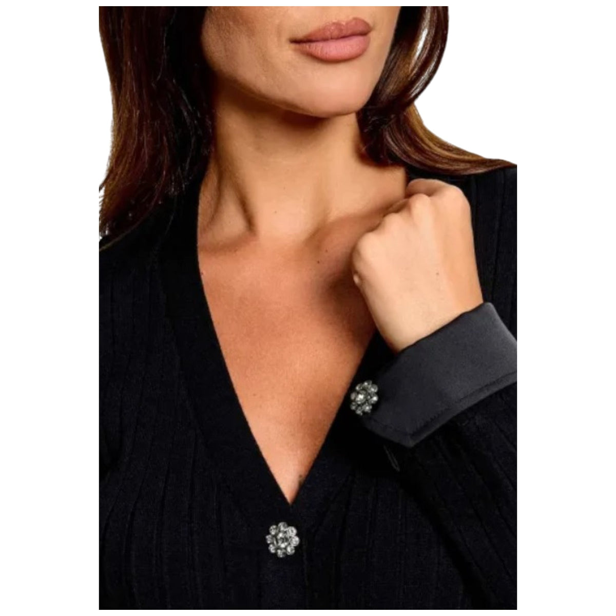 Vestiti casual Donna Liu Jo - Ecs Abito Maglia Long Fit - Nero