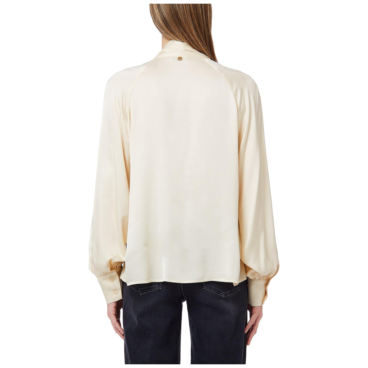 Bluse e camicie Donna Liu Jo - Tunica Satin Con Fusciacca - Panna