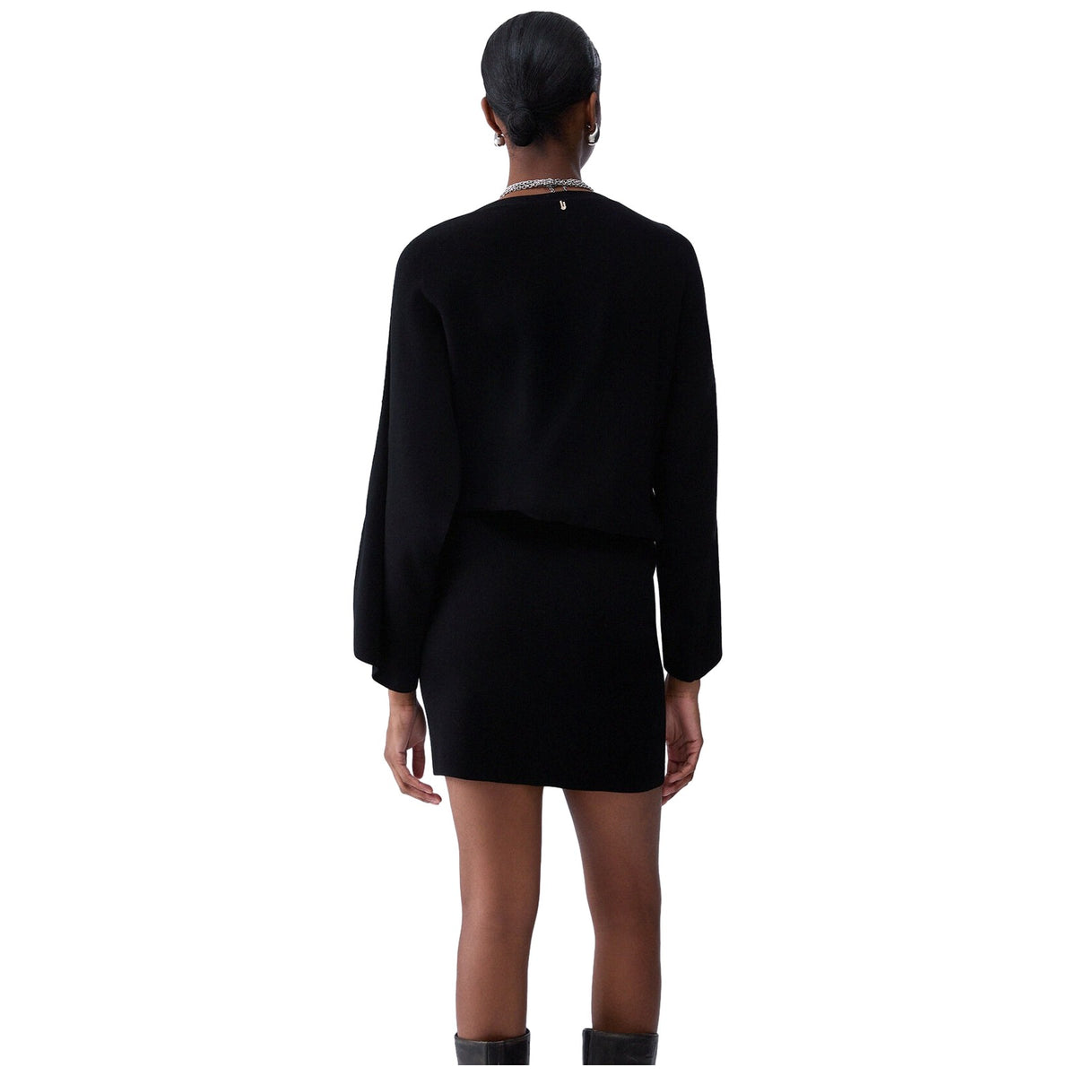 Vestiti casual Donna Liu Jo - Ecs Abito Maglia M/Ampie - Nero