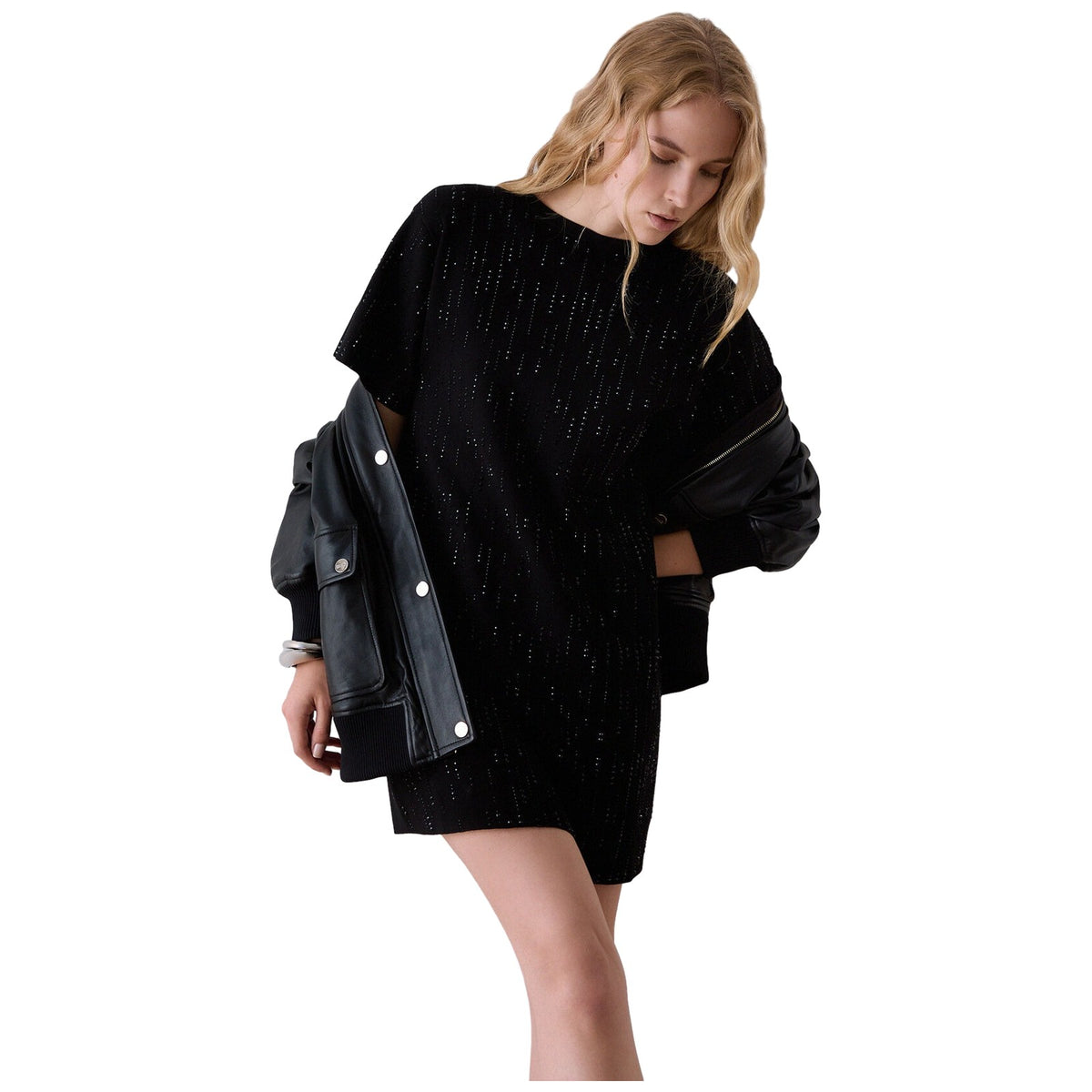 Vestiti casual Donna Liu Jo - Ecs Abito Maglia - Nero