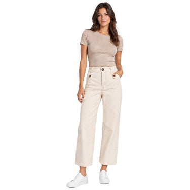 Pantaloni Donna Liu Jo - M.W. Flare Cropped - Panna