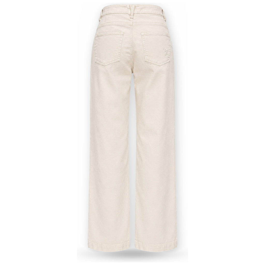 Pantaloni Donna Liu Jo - M.W. Flare Cropped - Panna