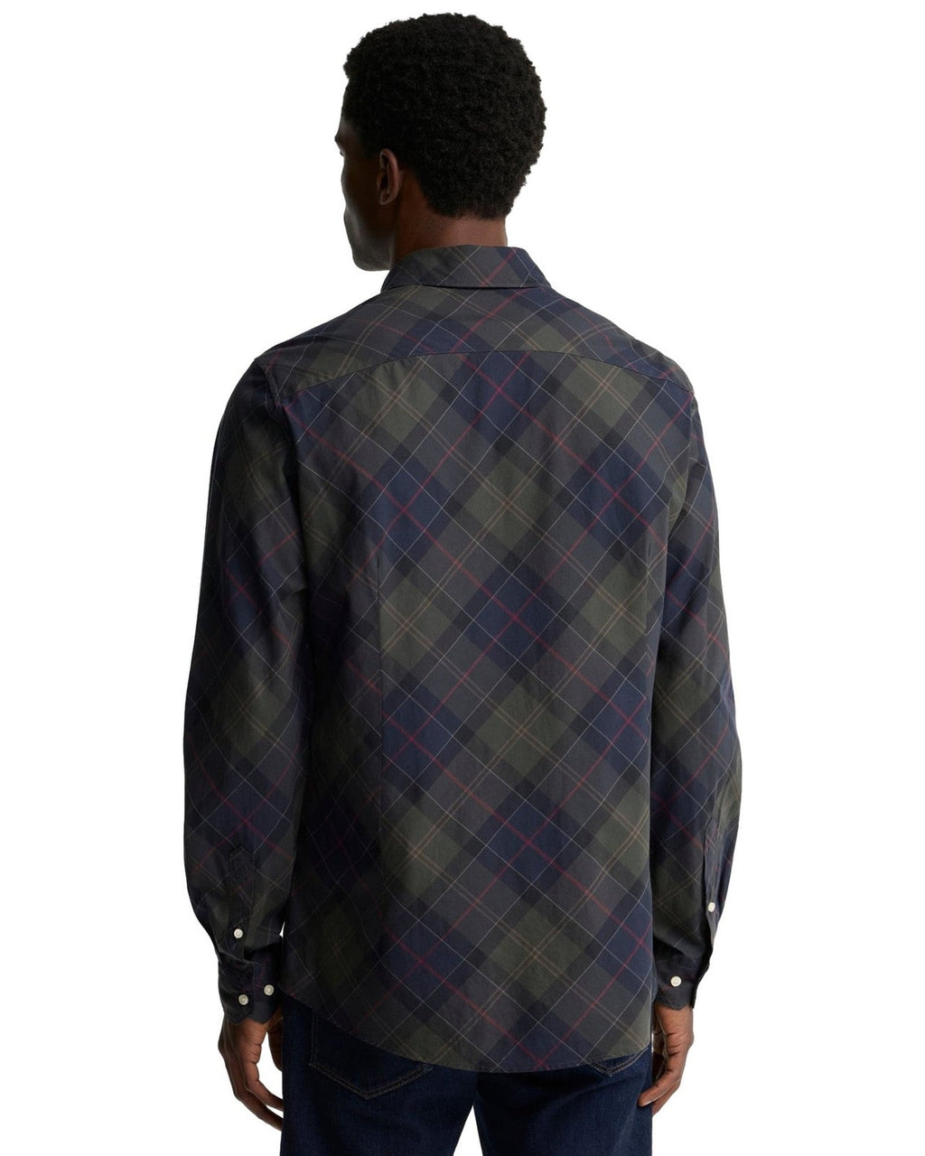 Camicie casual Uomo Barbour - Lochton Tailored Tartan Shirt - Verde/Blu