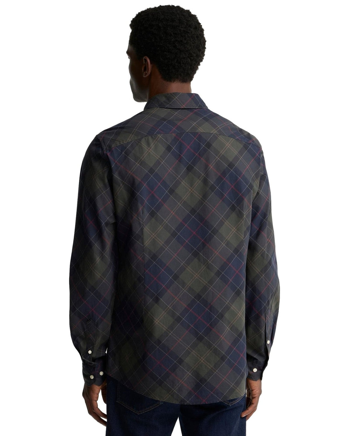 Camicie casual Uomo Barbour - Lochton Tailored Tartan Shirt - Verde/Blu