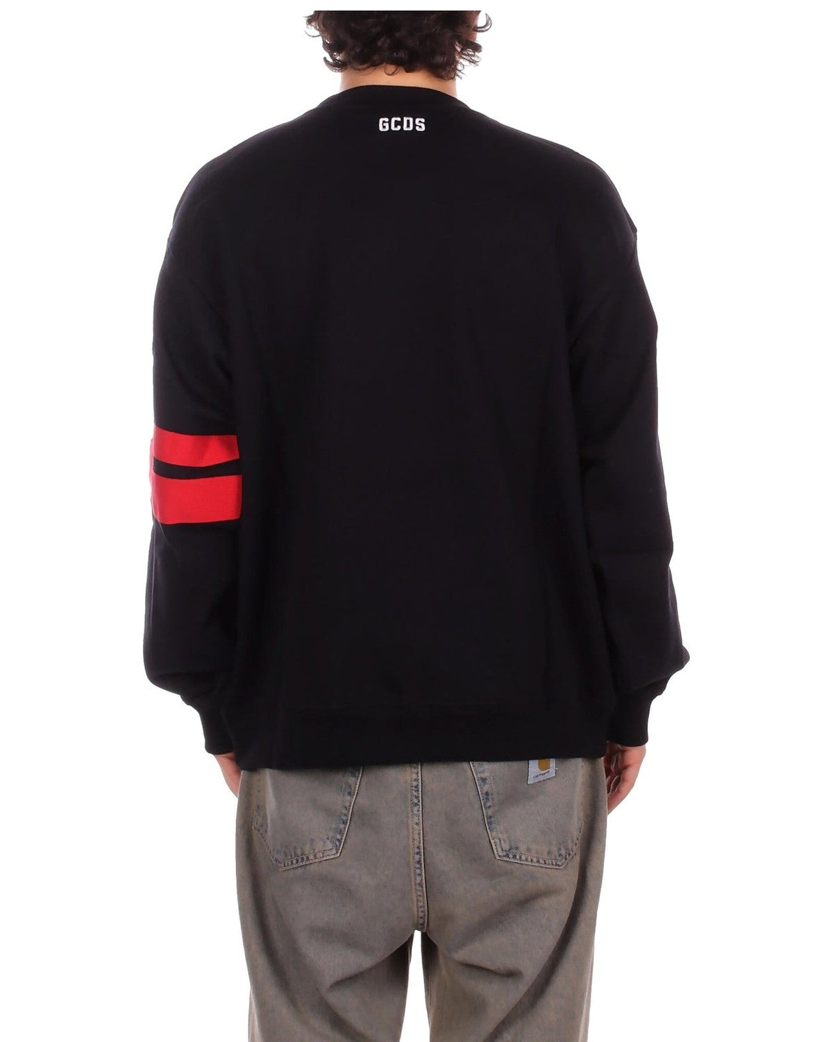 Felpe senza cappuccio Uomo Gcds - Logo Regular Crewneck - Nero