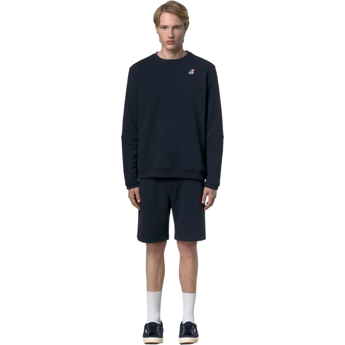 Pantaloncini Uomo K-Way - Casimir Poly Cotton - Blu-Gianni Foti