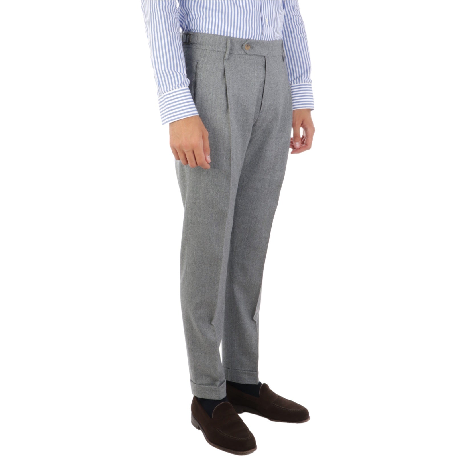 Pantaloni Uomo Berwich - Pantalone Relaxed Fit - Grigio