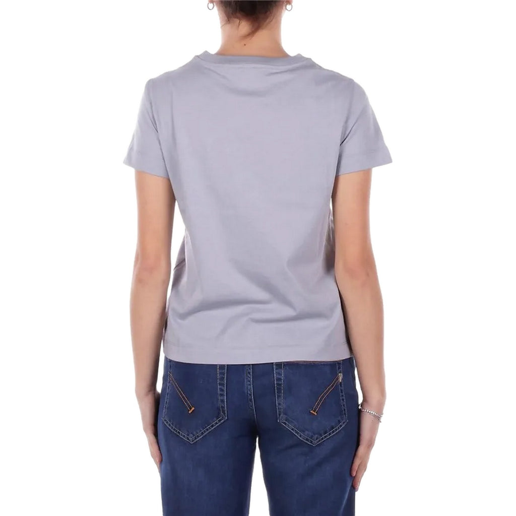 T-shirt Donna Pinko - Basico T-Shirt Jersey Logo Sta - Azzurro
