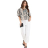 Pantaloni Donna Pinko - Estelle Egg Bull Slegato - Bianco