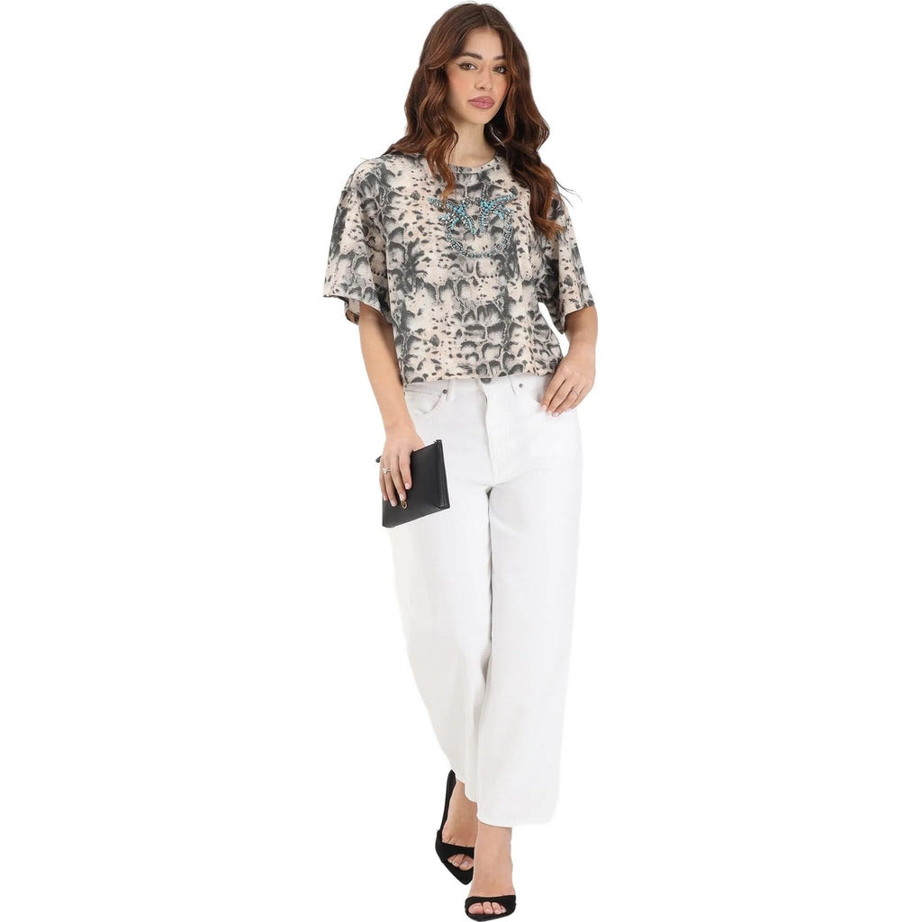 Pantaloni Donna Pinko - Estelle Egg Bull Slegato - Bianco